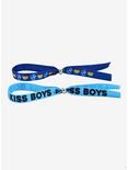 I Kiss Boys Fabric Bracelet Set, , alternate