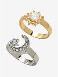 Sun & Moon Best Friends Ring Necklace Set, , alternate
