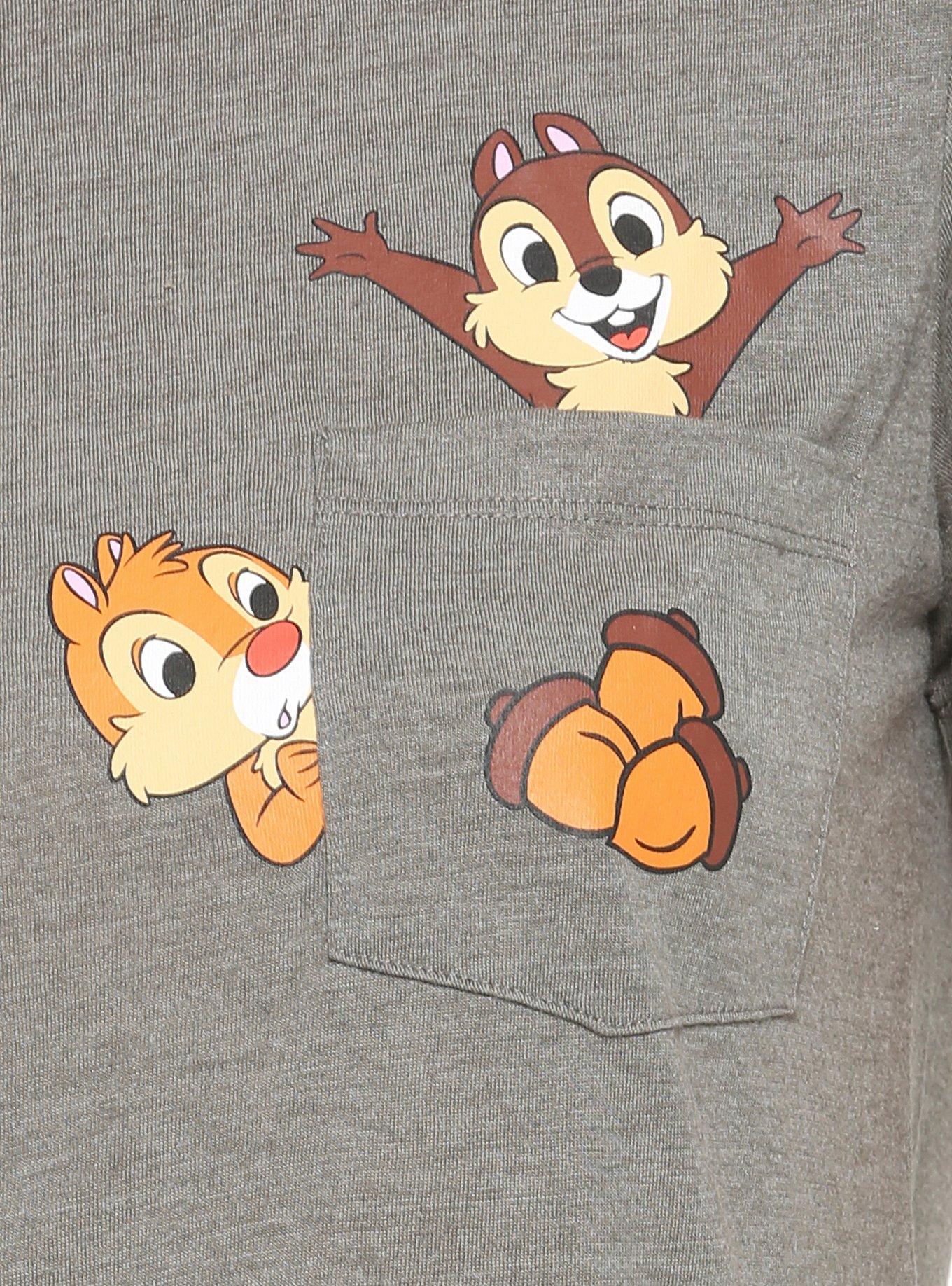 Disney Chip 'n Dale Acorn Pocket Womens T-Shirt - BoxLunch Exclusive, , alternate