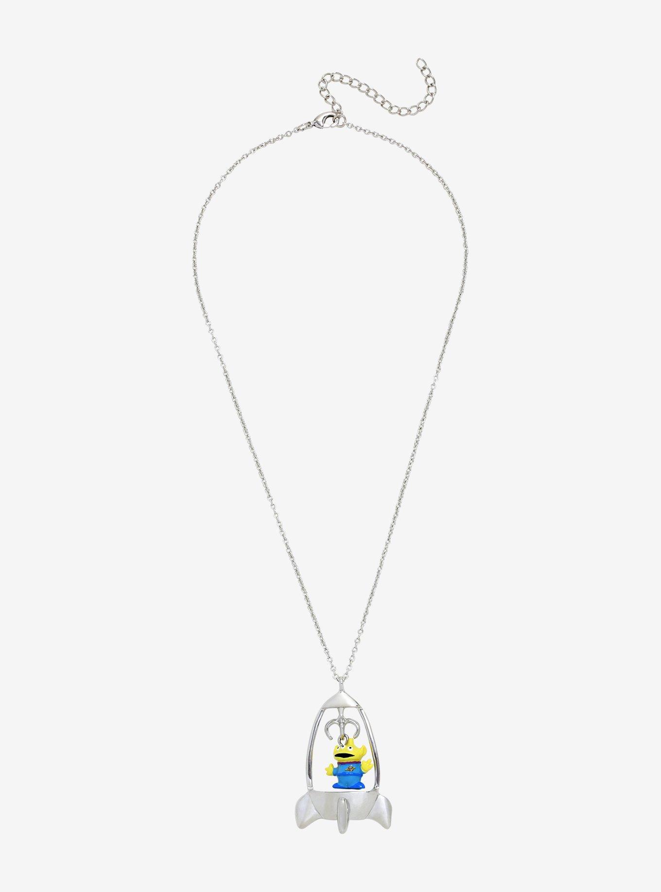 Disney Pixar Toy Story Alien Spaceship Necklace, , alternate