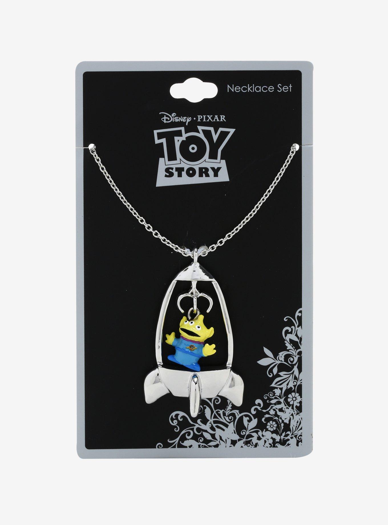 Disney Pixar Toy Story Alien Spaceship Necklace, , alternate