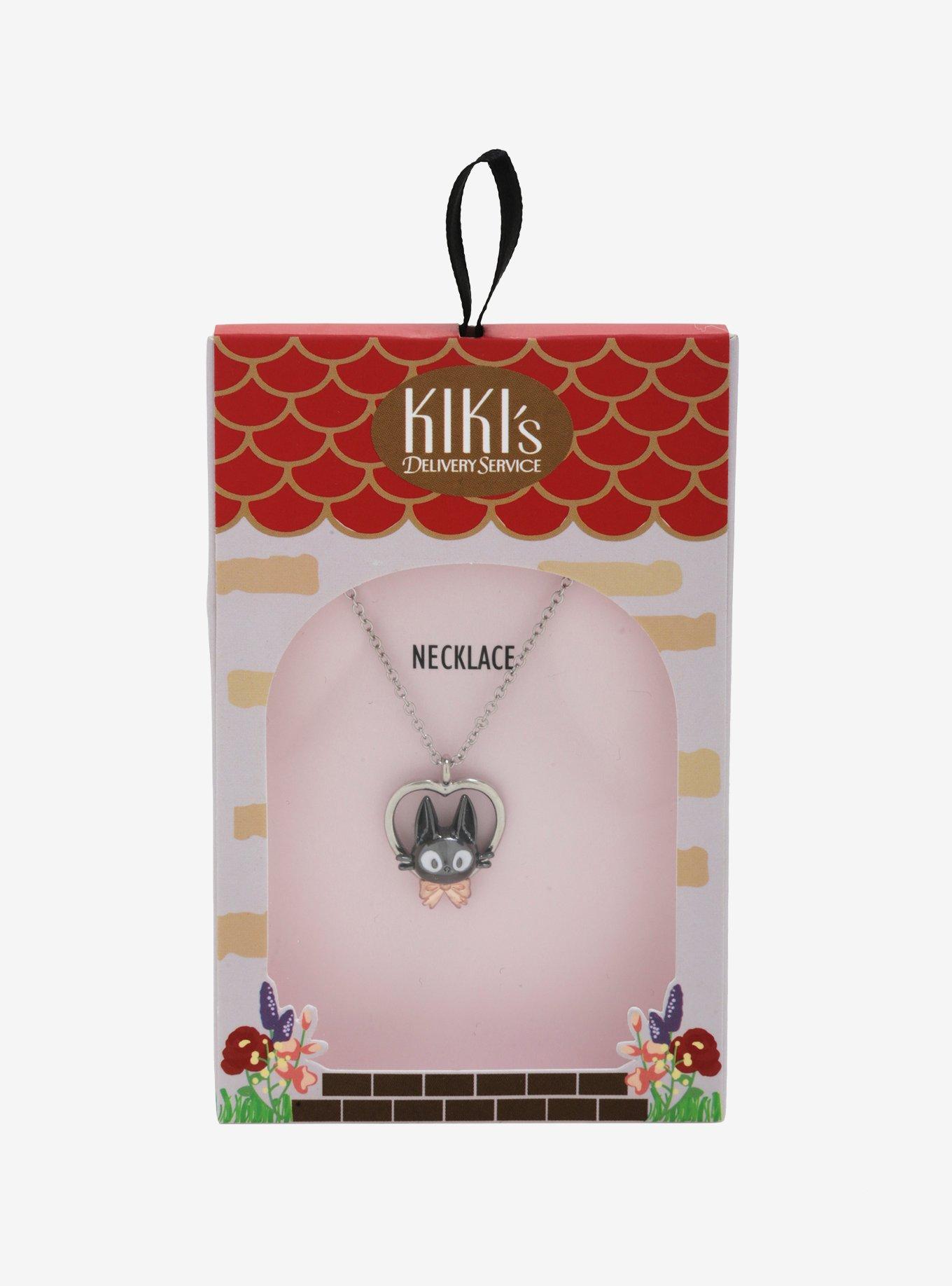 Her Universe Studio Ghibli Kiki's Delivery Service Jiji Heart Necklace, , alternate