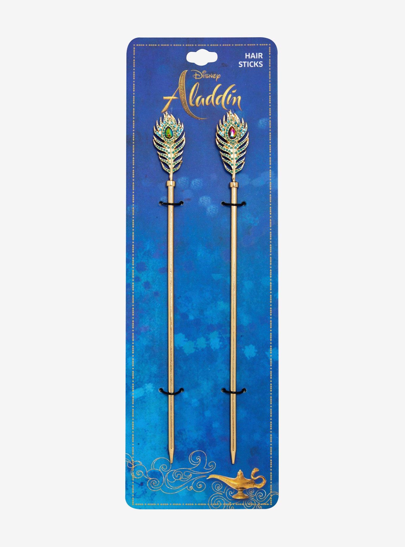 Disney Aladdin Jasmine Peacock Hair Sticks, , alternate