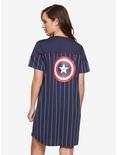 Marvel Avengers Captain America Baseball T-Shirt Dress, , alternate