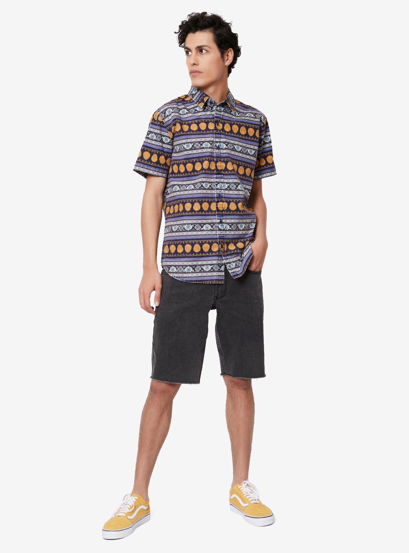 Our Universe Disney Aladdin Magic Carpet Woven Button-Up, , alternate