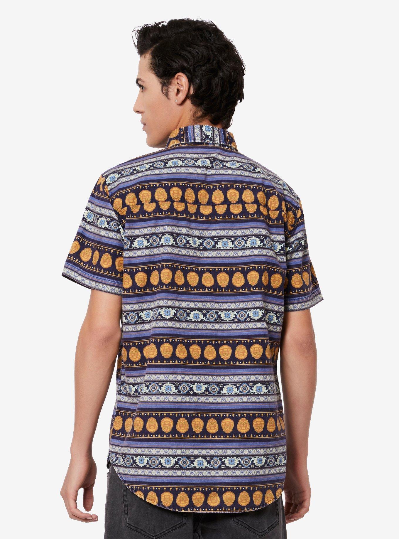 Our Universe Disney Aladdin Magic Carpet Woven Button-Up, , alternate
