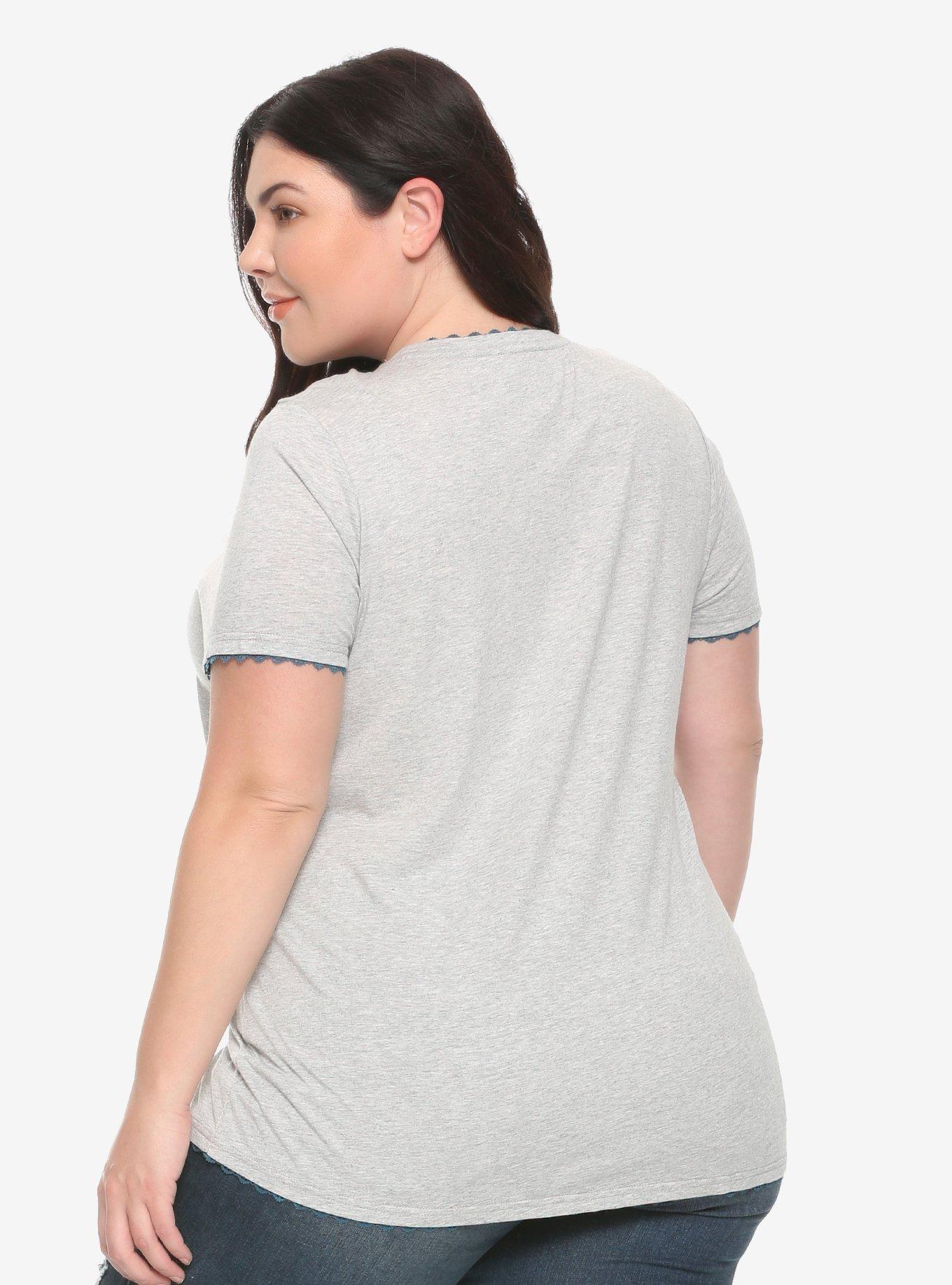 Disney Aladdin Jasmine Lace Trim T-Shirt Plus Size, , alternate