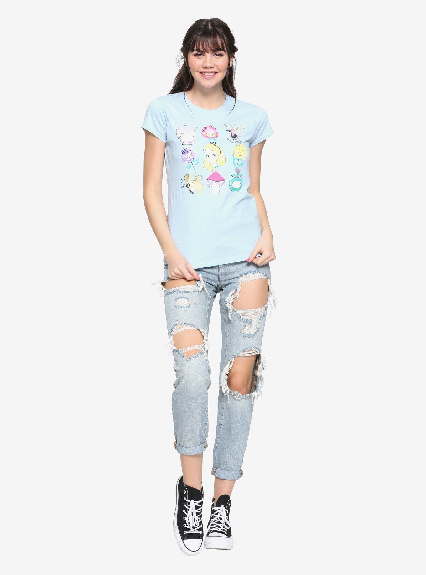 Disney Alice In Wonderland Icons Girls T-Shirt, MULTI, alternate