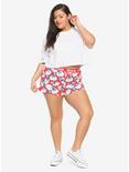 Disney Lilo & Stitch Dancing Stitch Girls Soft Shorts Plus Size, MULTI, alternate
