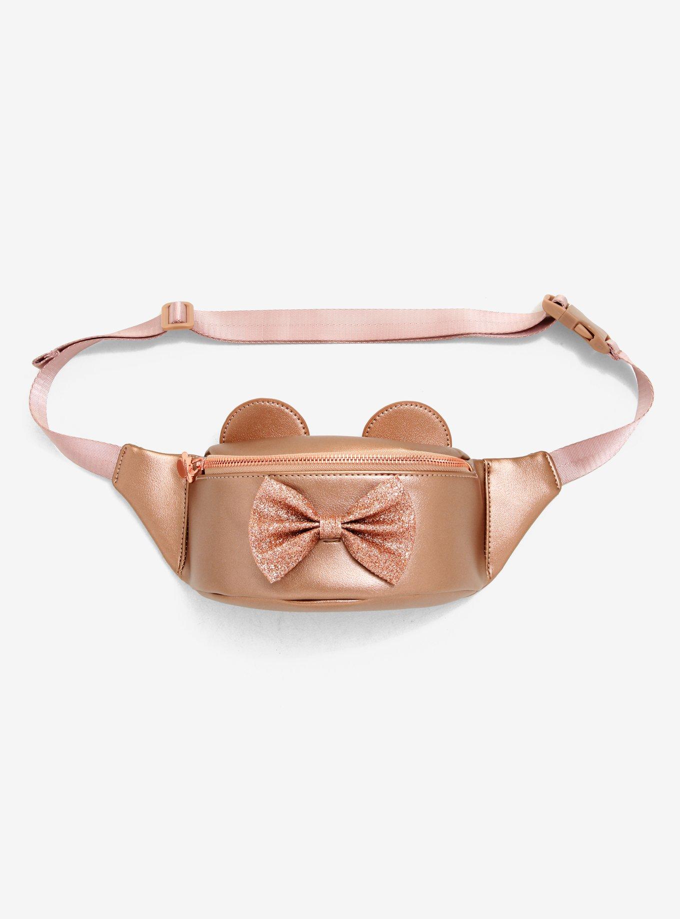 Loungefly Disney Minnie Mouse Rose Gold Fanny Pack - BoxLunch Exclusive, , alternate