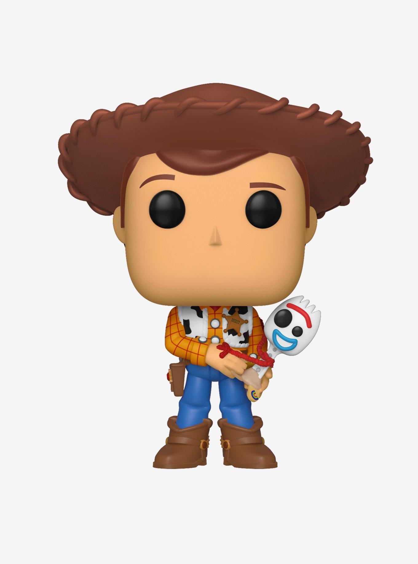 Funko Disney Pixar Toy Story 4 Pop! Sheriff Woody Holding Forky Vinyl Figure Hot Topic Exclusive, , alternate