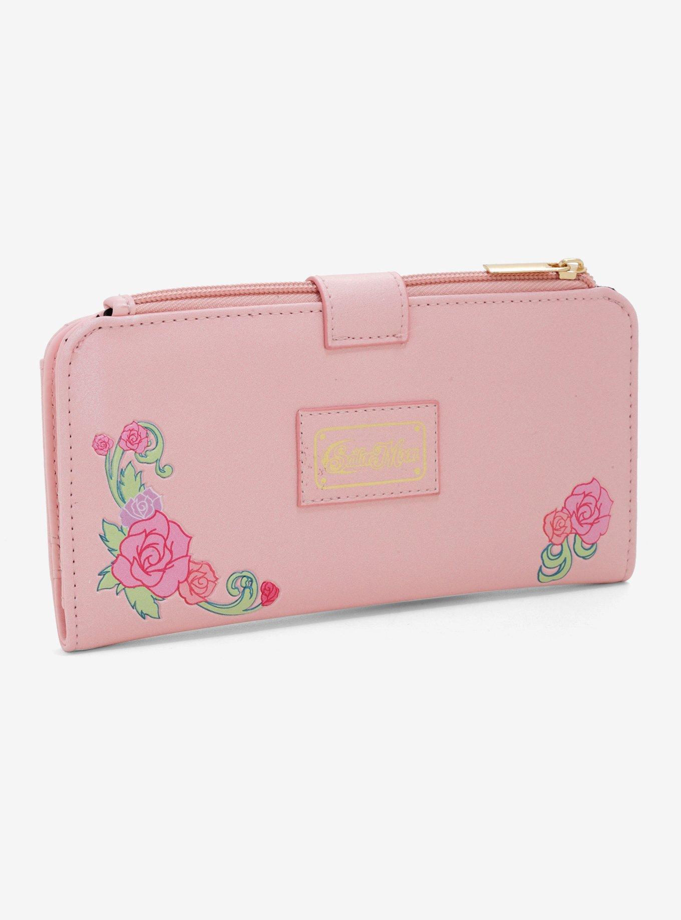 Sailor Moon Floral Snap Wallet - BoxLunch Exclusive, , alternate