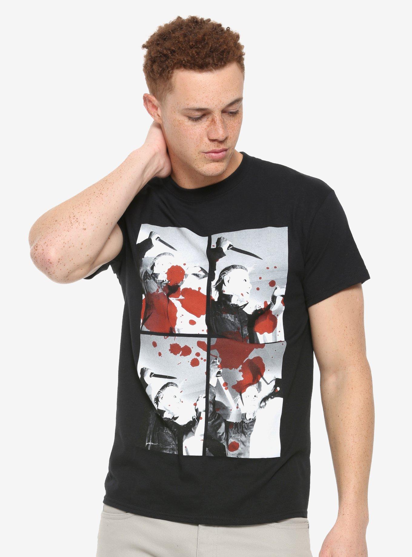 Halloween II Michael Myers Stab Photo T-Shirt, MULTI, alternate