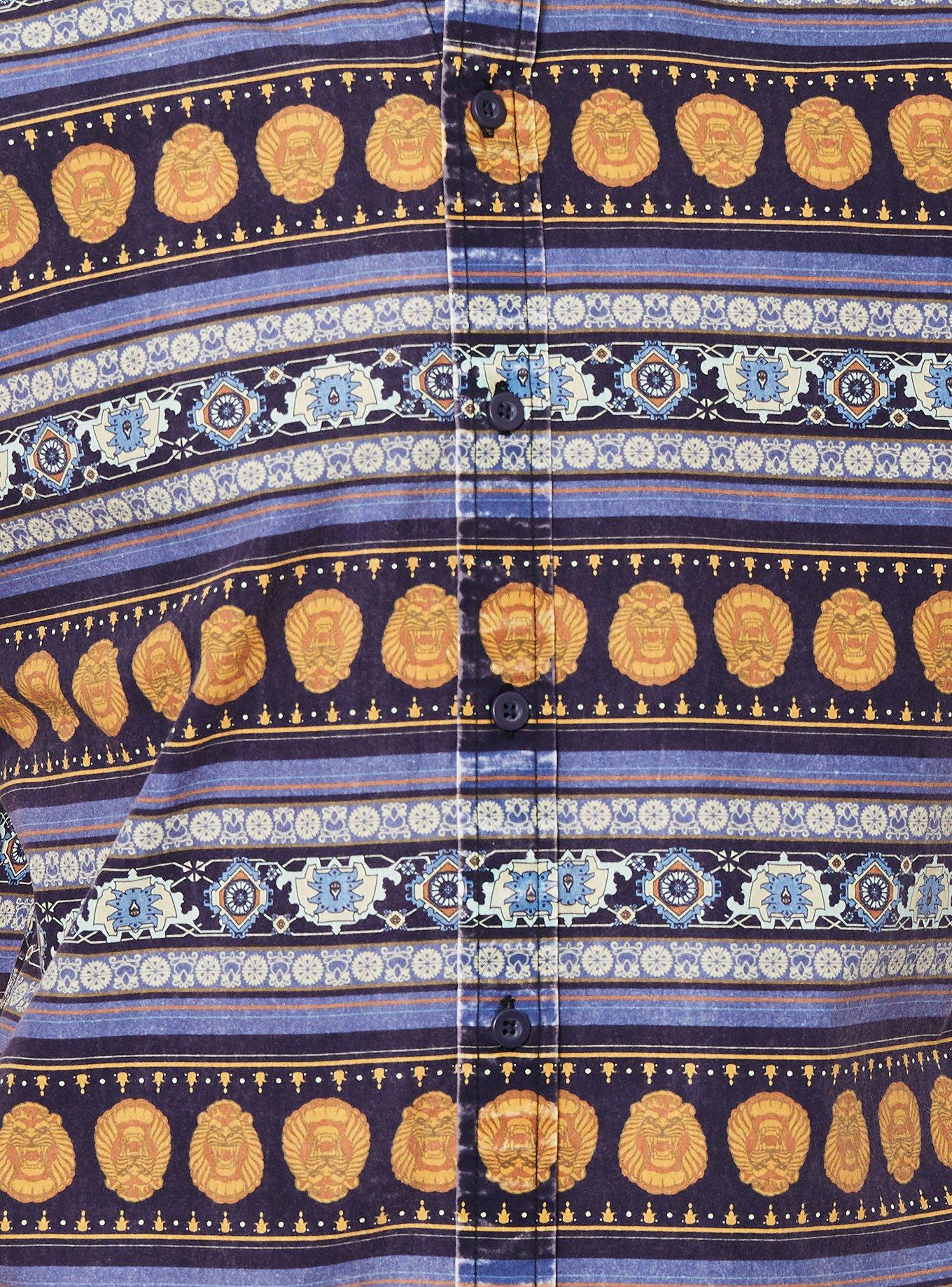 Our Universe Disney Aladdin Magic Carpet Woven Button-Up, MULTI, alternate