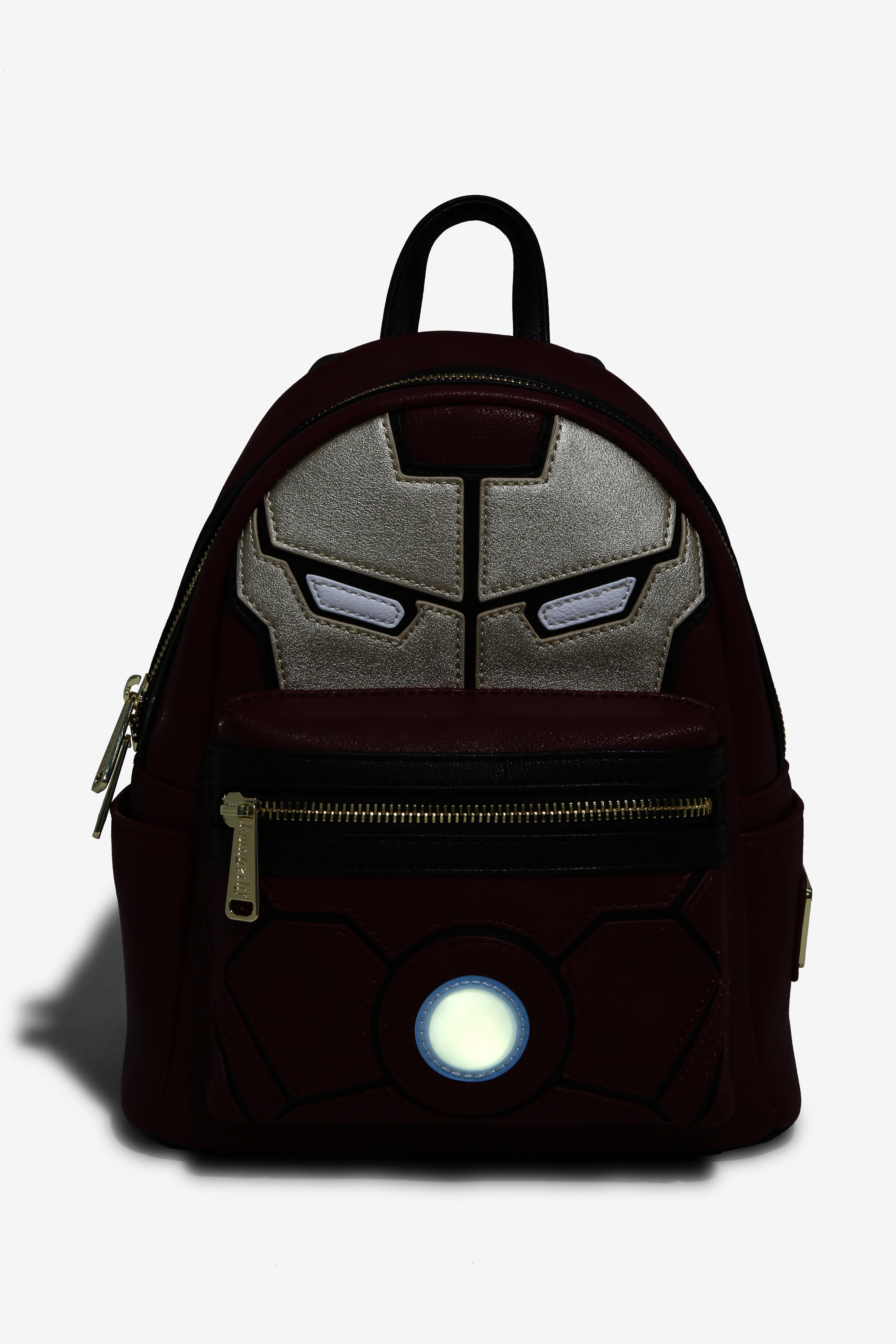 Loungefly Marvel Iron Man Light-Up Arc Reactor Mini Backpack - BoxLunch Exclusive, , alternate