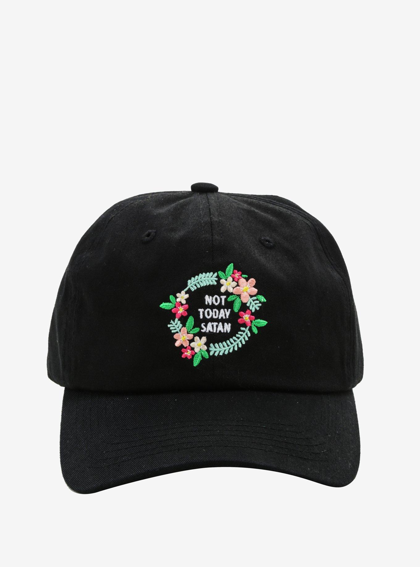 Not Today Satan Dad Cap, , alternate