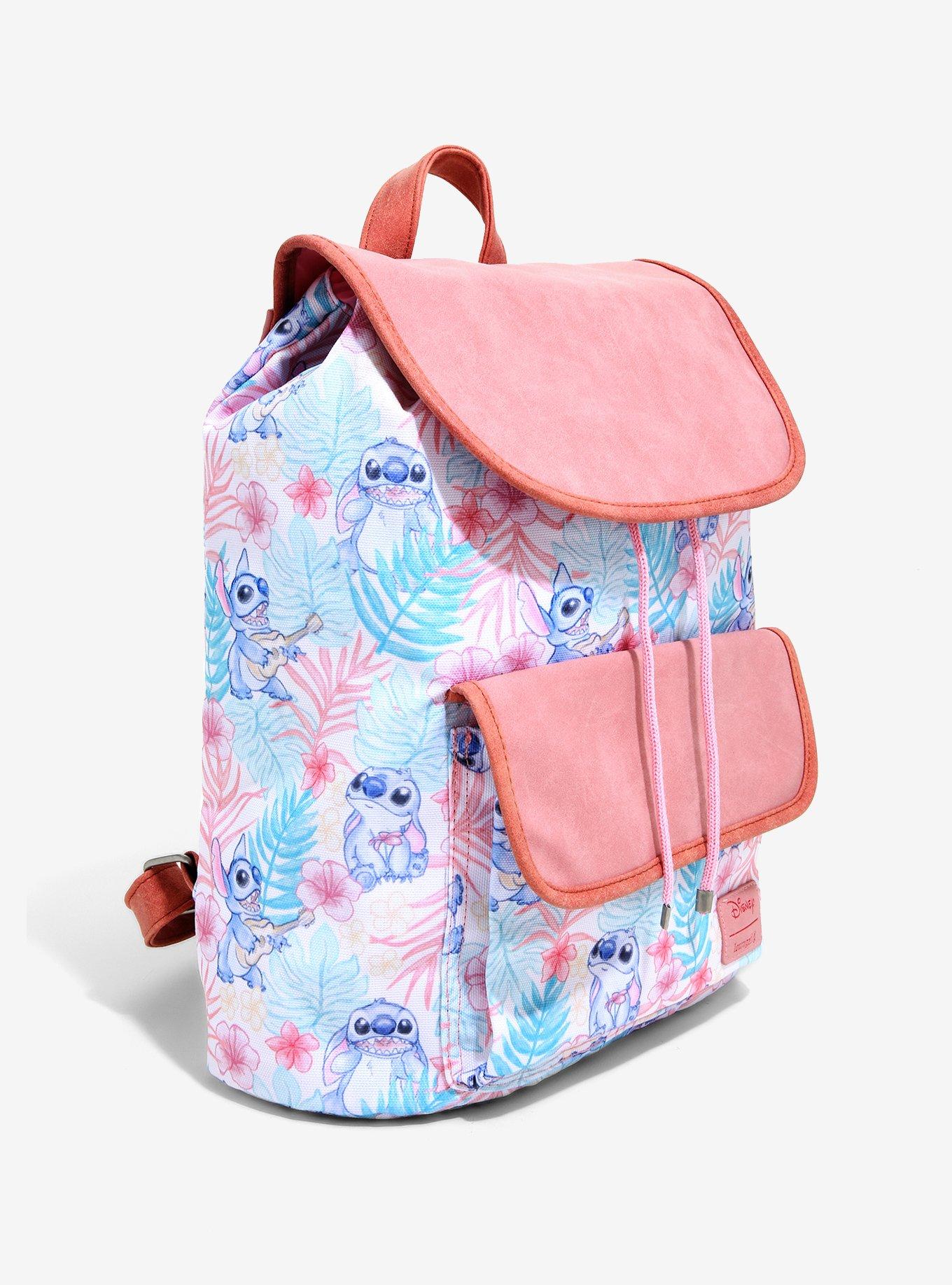 Loungefly Disney Lilo & Stitch Tropical Drawstring Backpack, , alternate