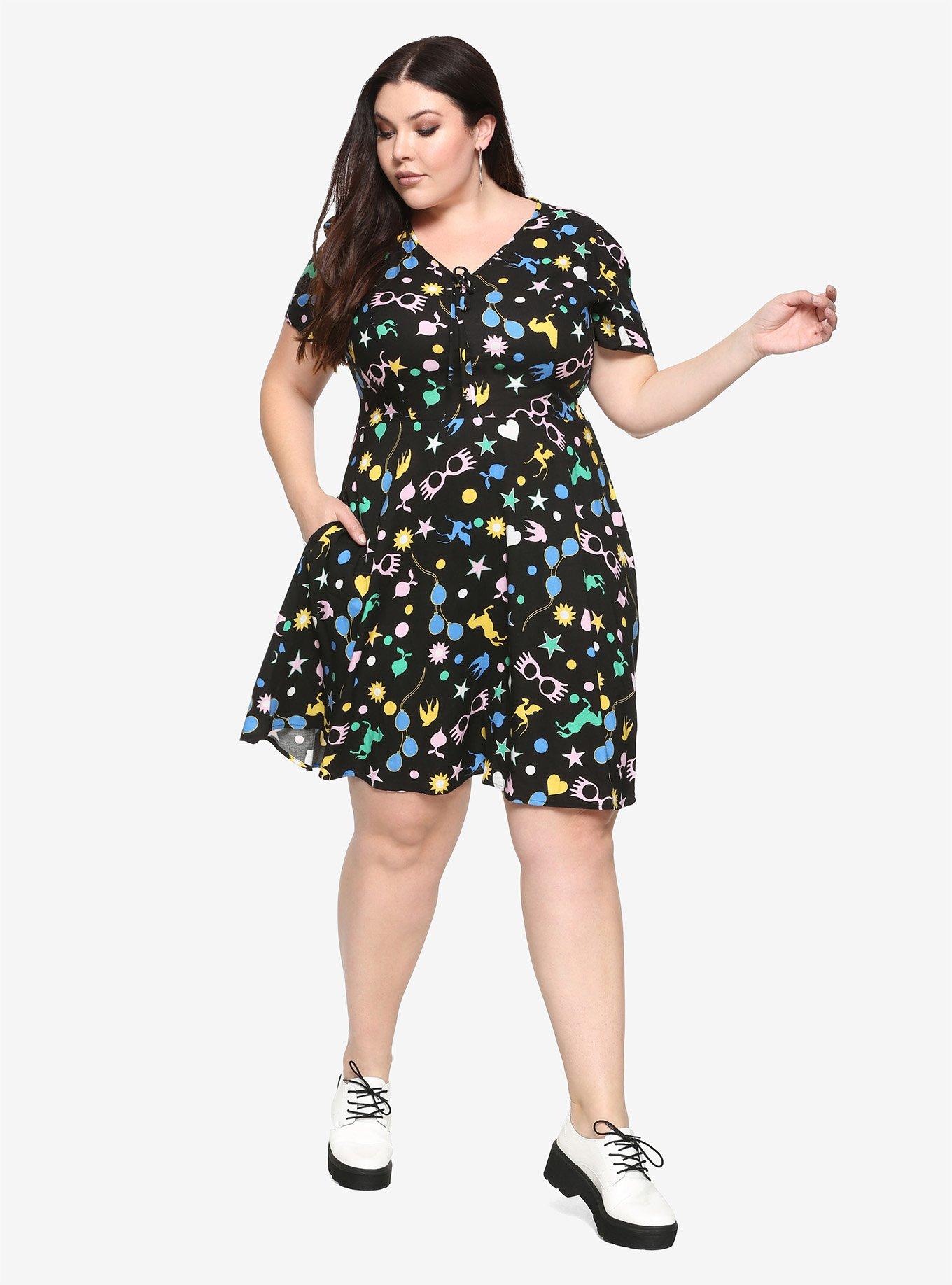Harry Potter Luna Lovegood Icons Dress Plus Size, , alternate