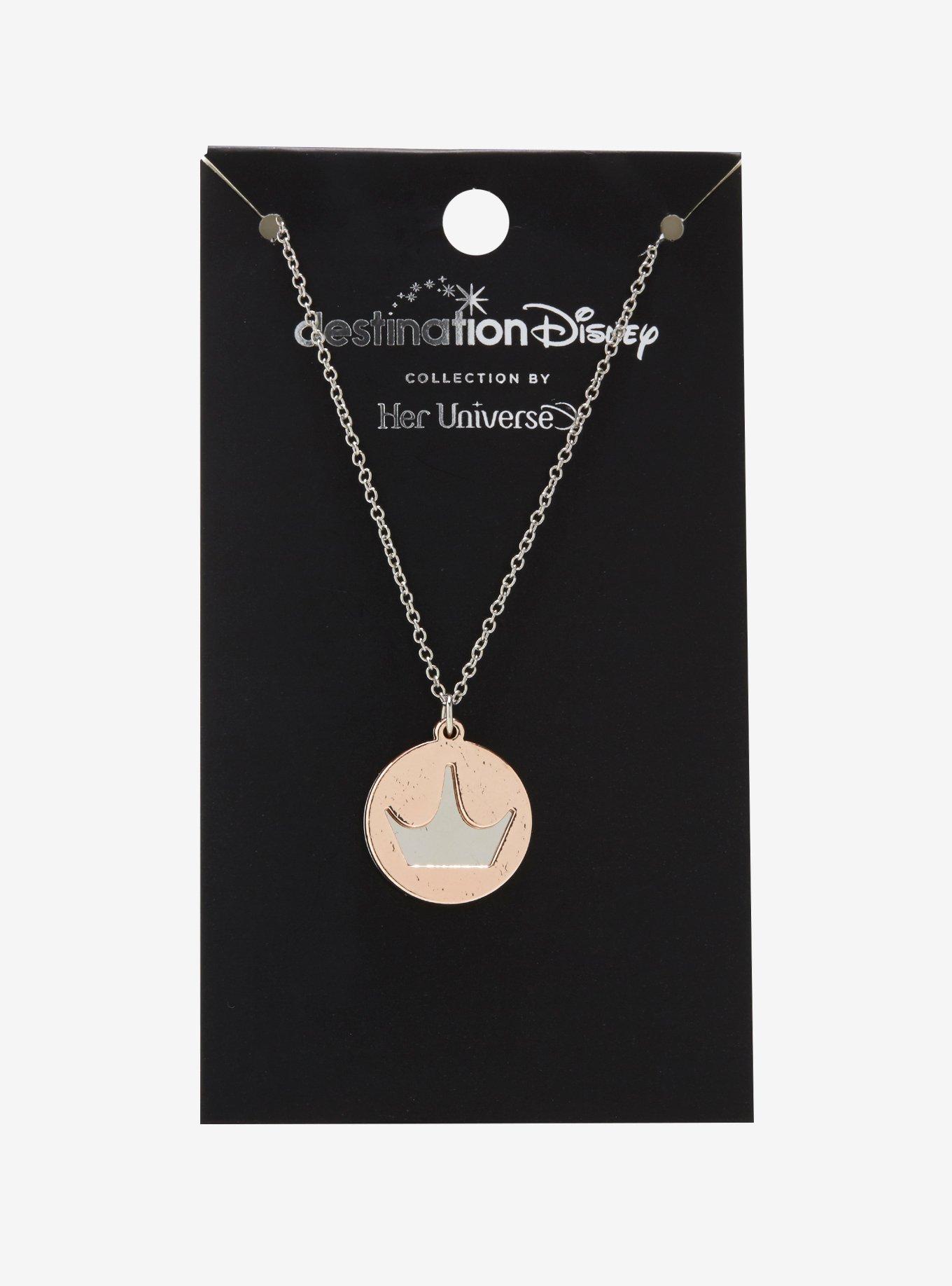 Destination Disney Crown Pendant Necklace, , alternate