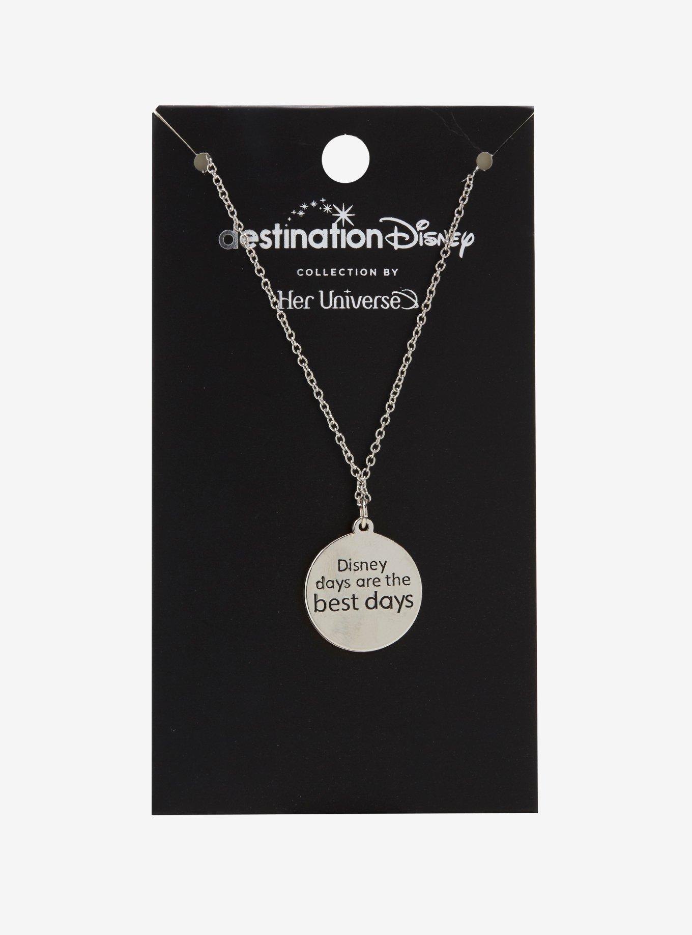 Destination Disney Crown Pendant Necklace, , alternate
