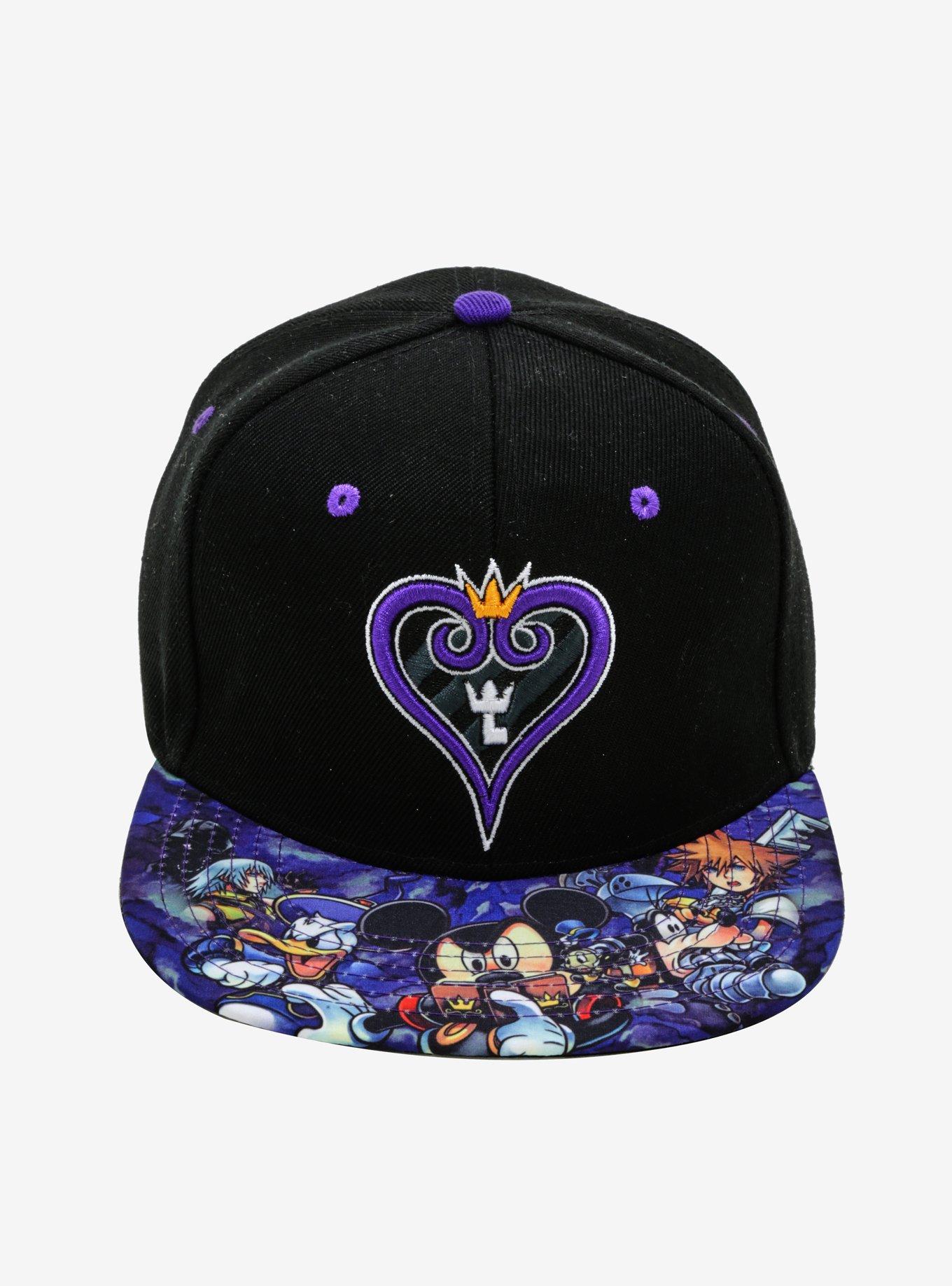 Disney Kingdom Hearts Sublimated Bill Snapback Hat, , alternate