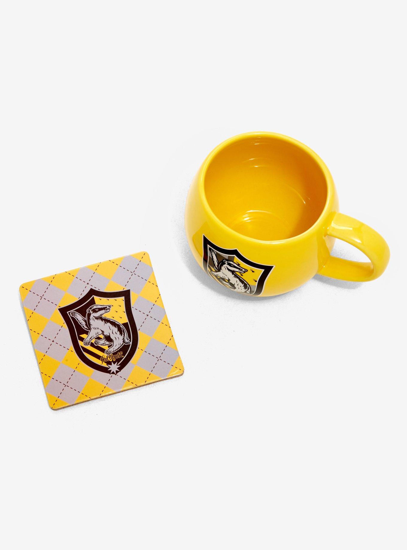 Harry Potter Hufflepuff Crest Mug & Coaster Set, , alternate