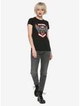Five Finger Death Punch Wing Skull Logo Girls T-Shirt, BLACK, alternate