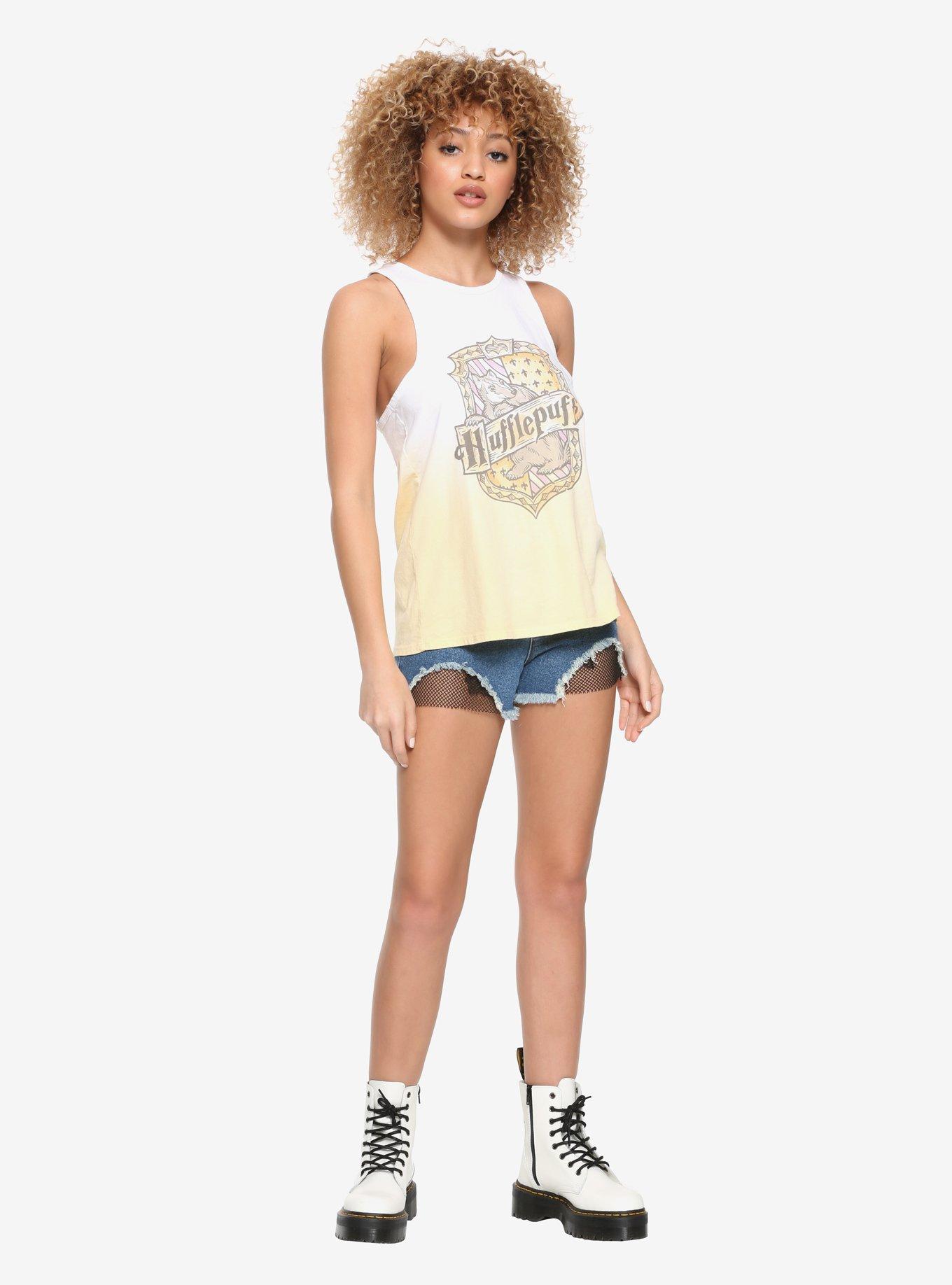 Harry Potter HufflePuff Ombre Dip-Dye Girls Tank Top, , alternate - view 2