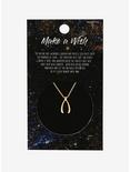 Make A Wish Wishbone Necklace, , alternate