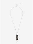 Anodized Crystal Rose Pendant Necklace, , alternate
