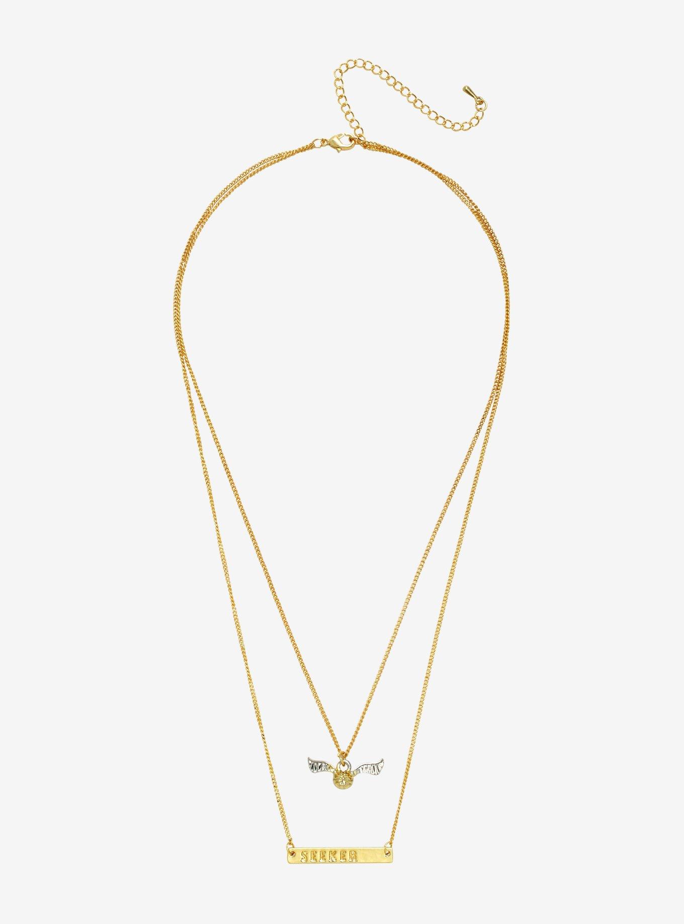 Harry Potter Seeker & Snitch Necklace, , alternate