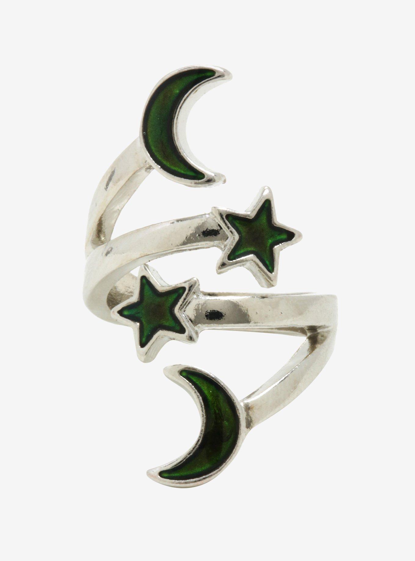 Moon & Stars Mood Ring, , alternate