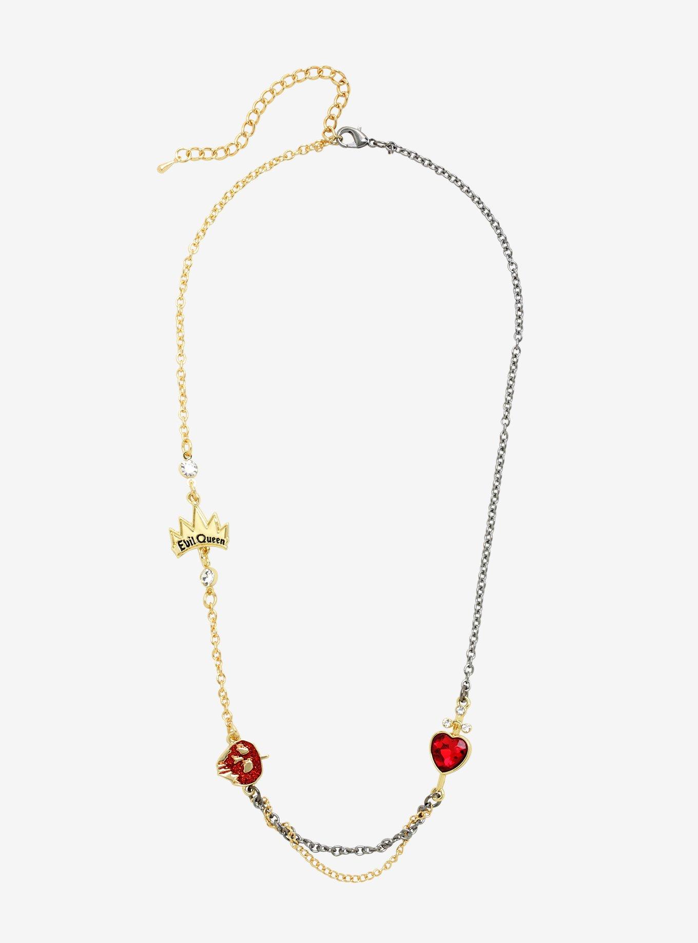 Disney Snow White And The Seven Dwarfs Evil Queen Charms Necklace, , alternate