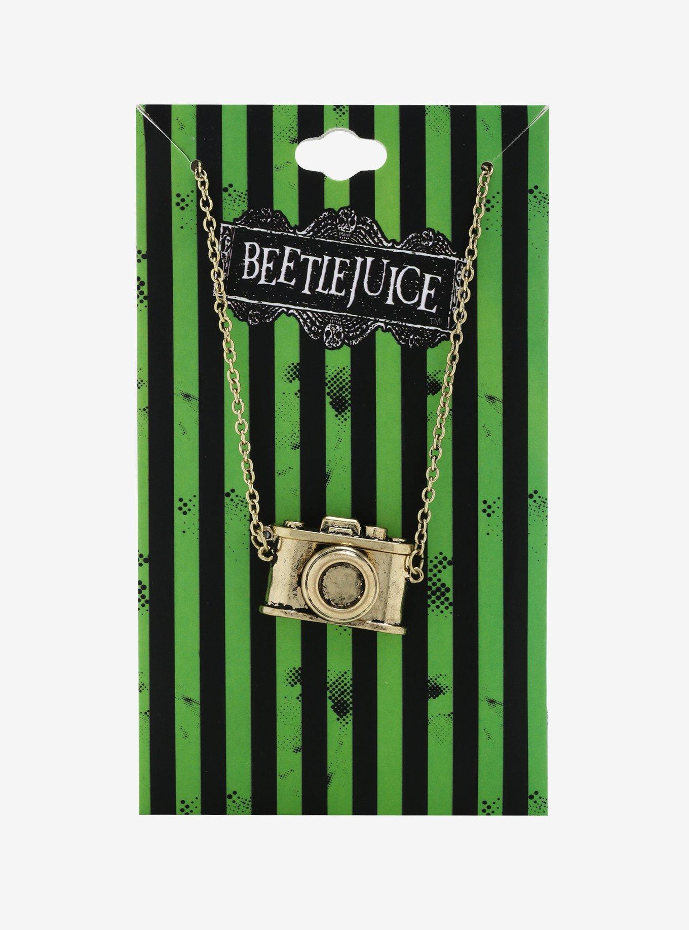 Beetlejuice Camera Locket Necklace, , alternate