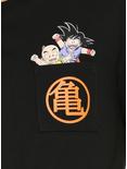 Dragon Ball Z Baby Goku Krillin Pocket Womens T-Shirt - BoxLunch Exclusive, , alternate