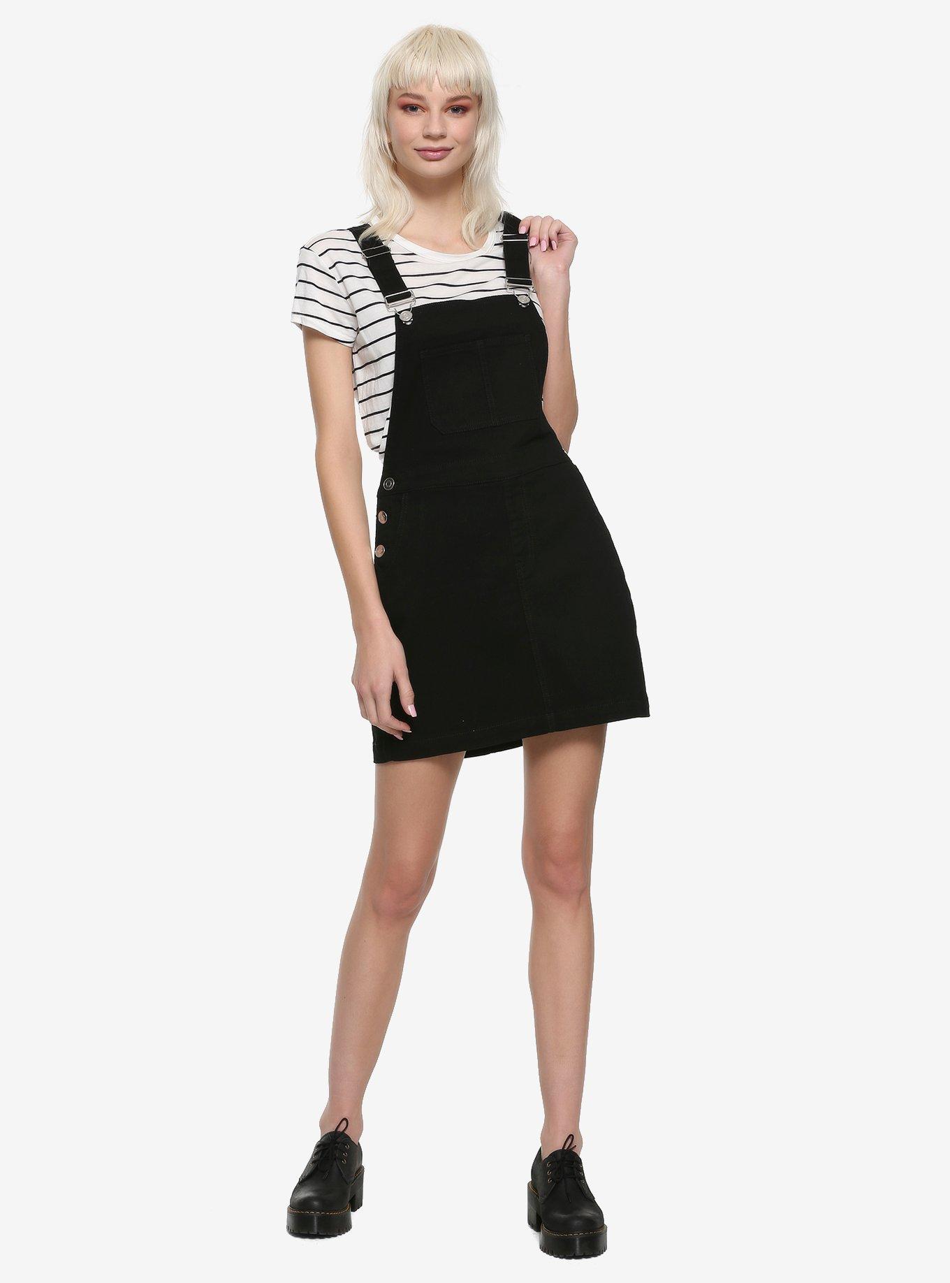 Black Utility Skirtall, , alternate