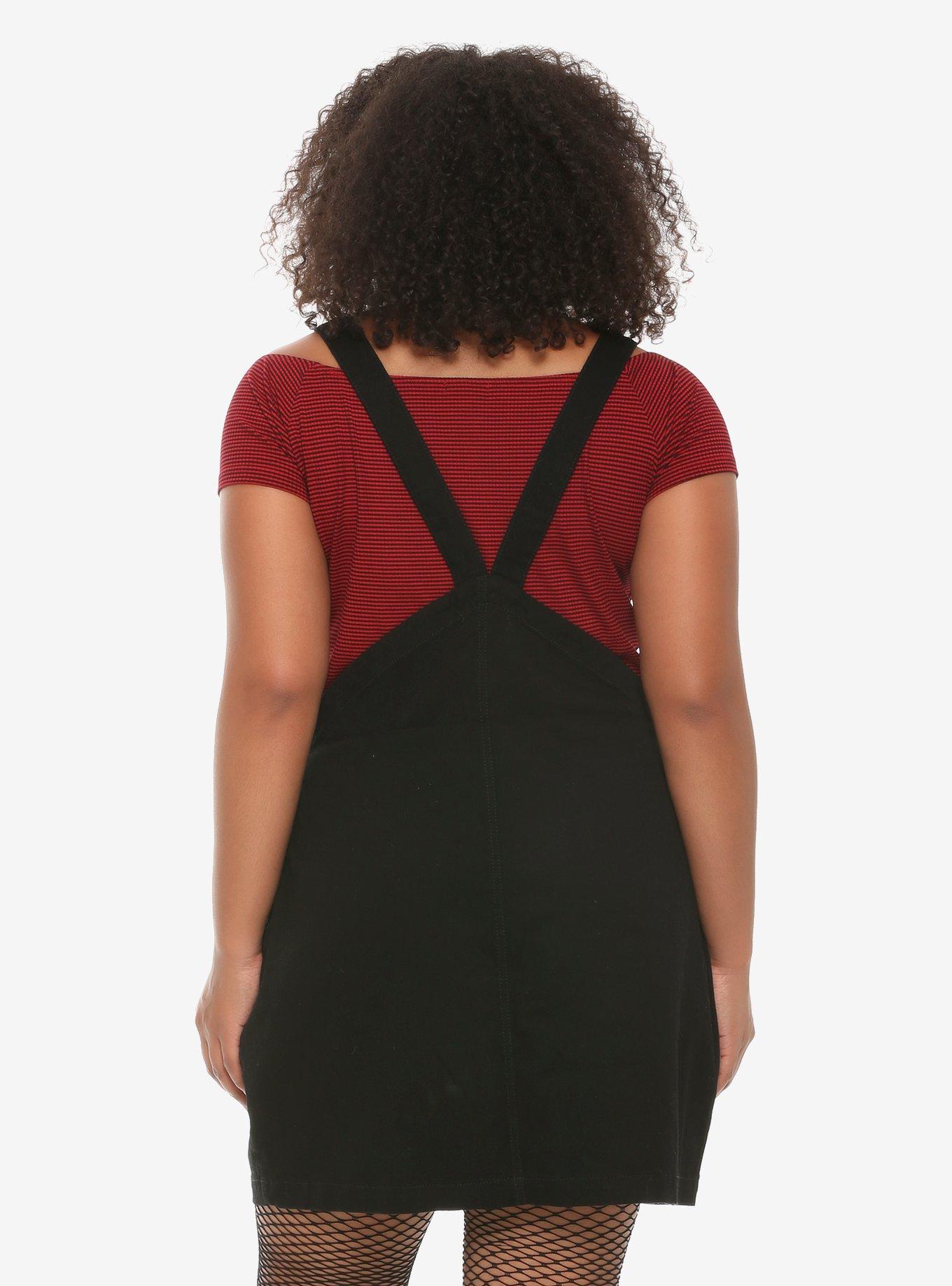 Black Utility Skirtall Plus Size, , alternate