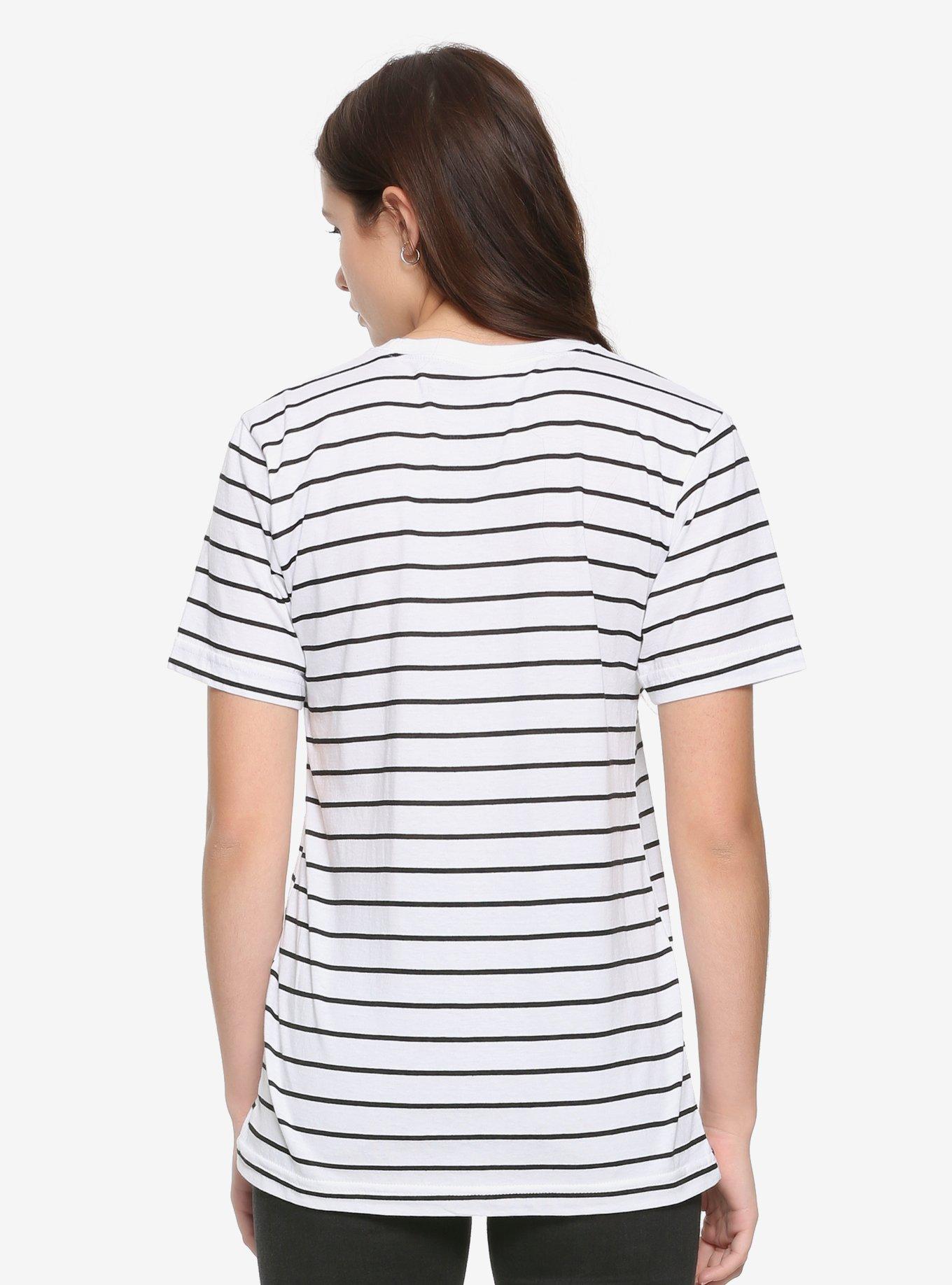 Junji Ito Collection Panel Striped Girls T-Shirt, , alternate