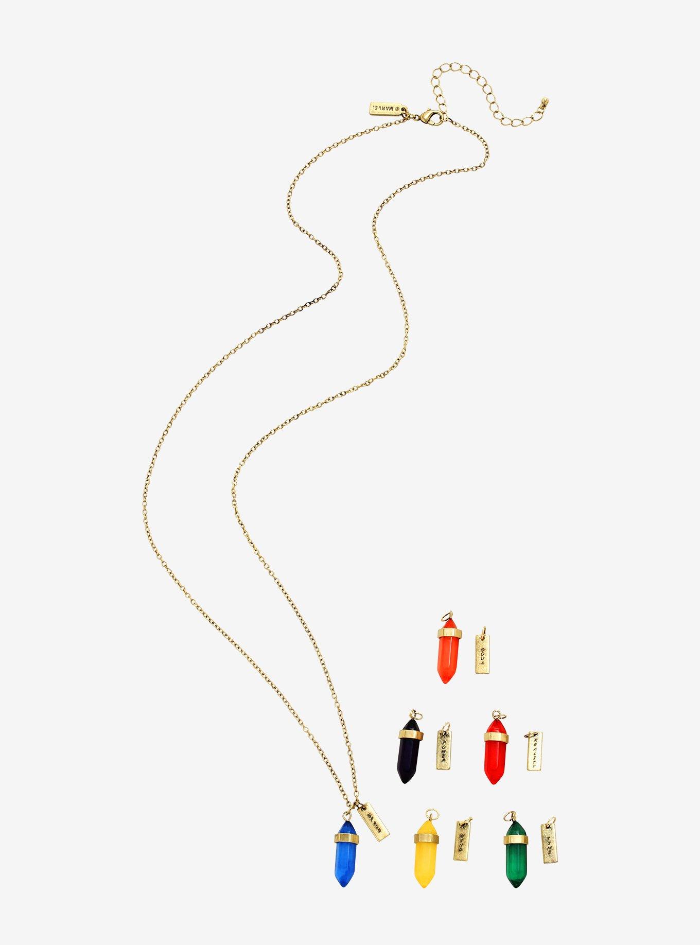 Marvel Avengers: Infinity War Interchangeable Infinity Stone Necklace - BoxLunch Exclusive, , alternate