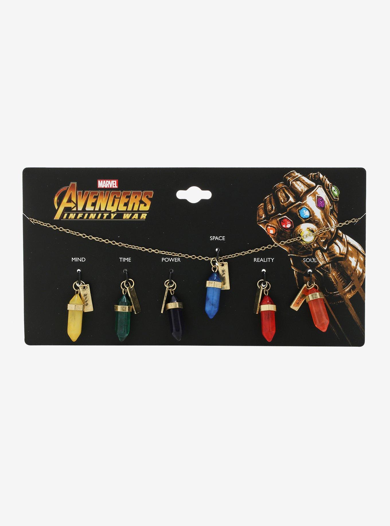 Marvel Avengers: Infinity War Interchangeable Infinity Stone Necklace - BoxLunch Exclusive, , alternate