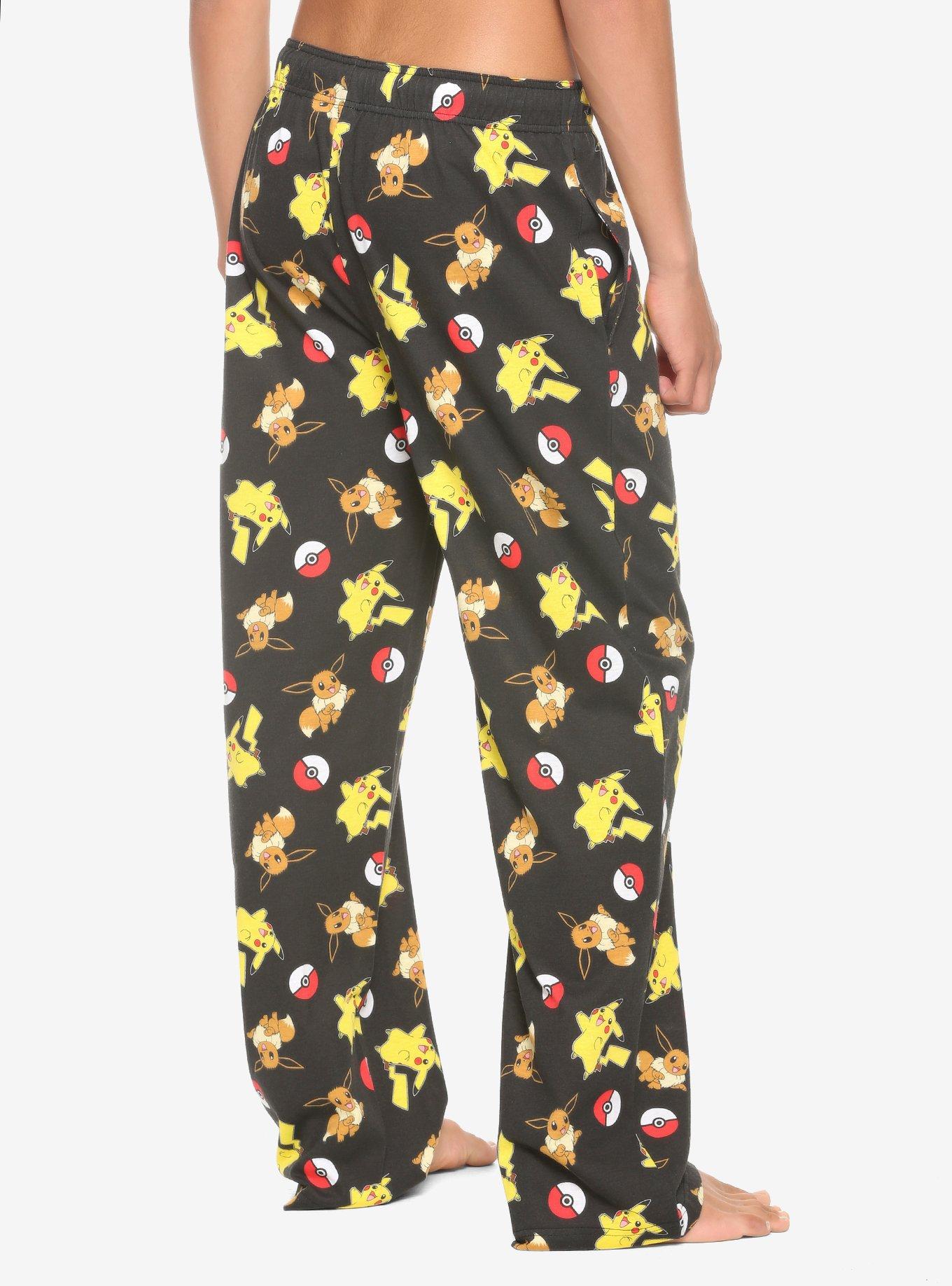 Pokemon Pikachu & Eevee Pajama Pants, MULTI, alternate