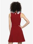 Red Lace Collar Dress, , alternate
