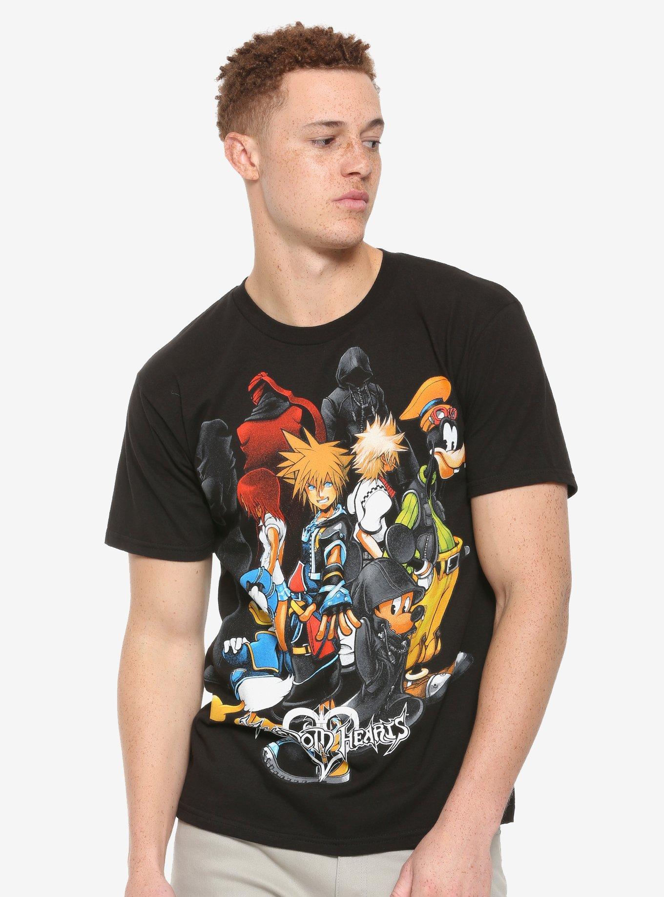 Disney Kingdom Hearts II Dark Group T-Shirt, MULTI, alternate