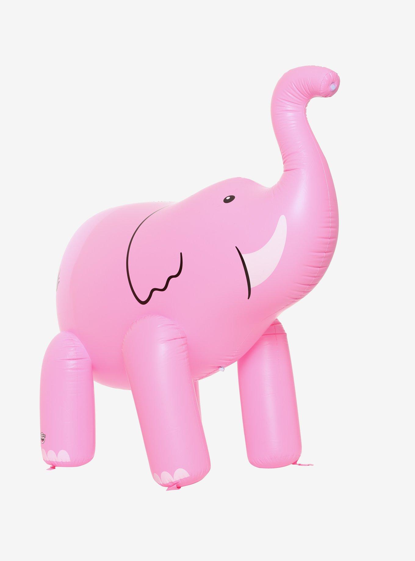 Pink Elephant Inflatable Yard Sprinkler, , alternate