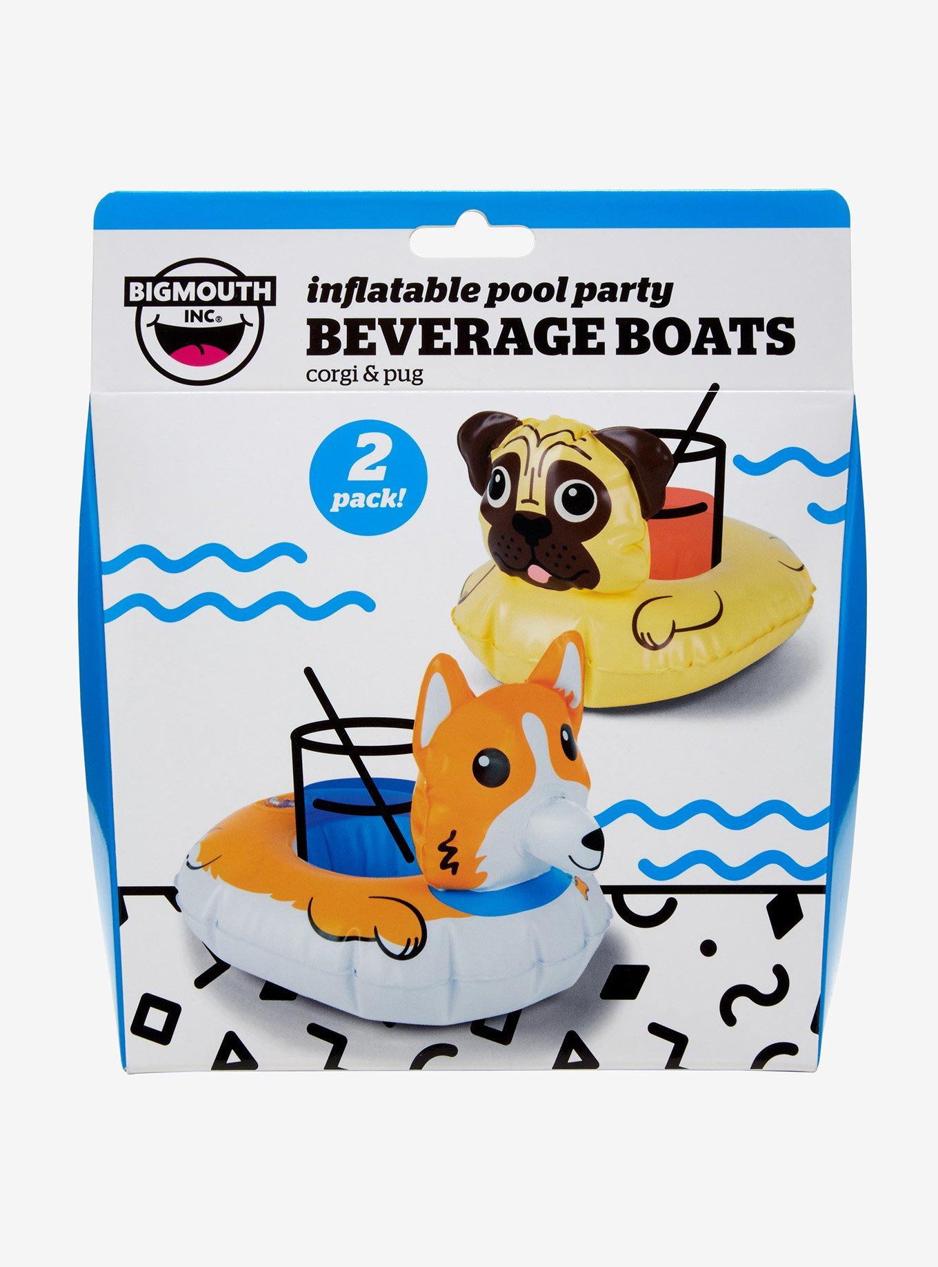 Corgi & Pug Inflatable Beverage Floats, , alternate