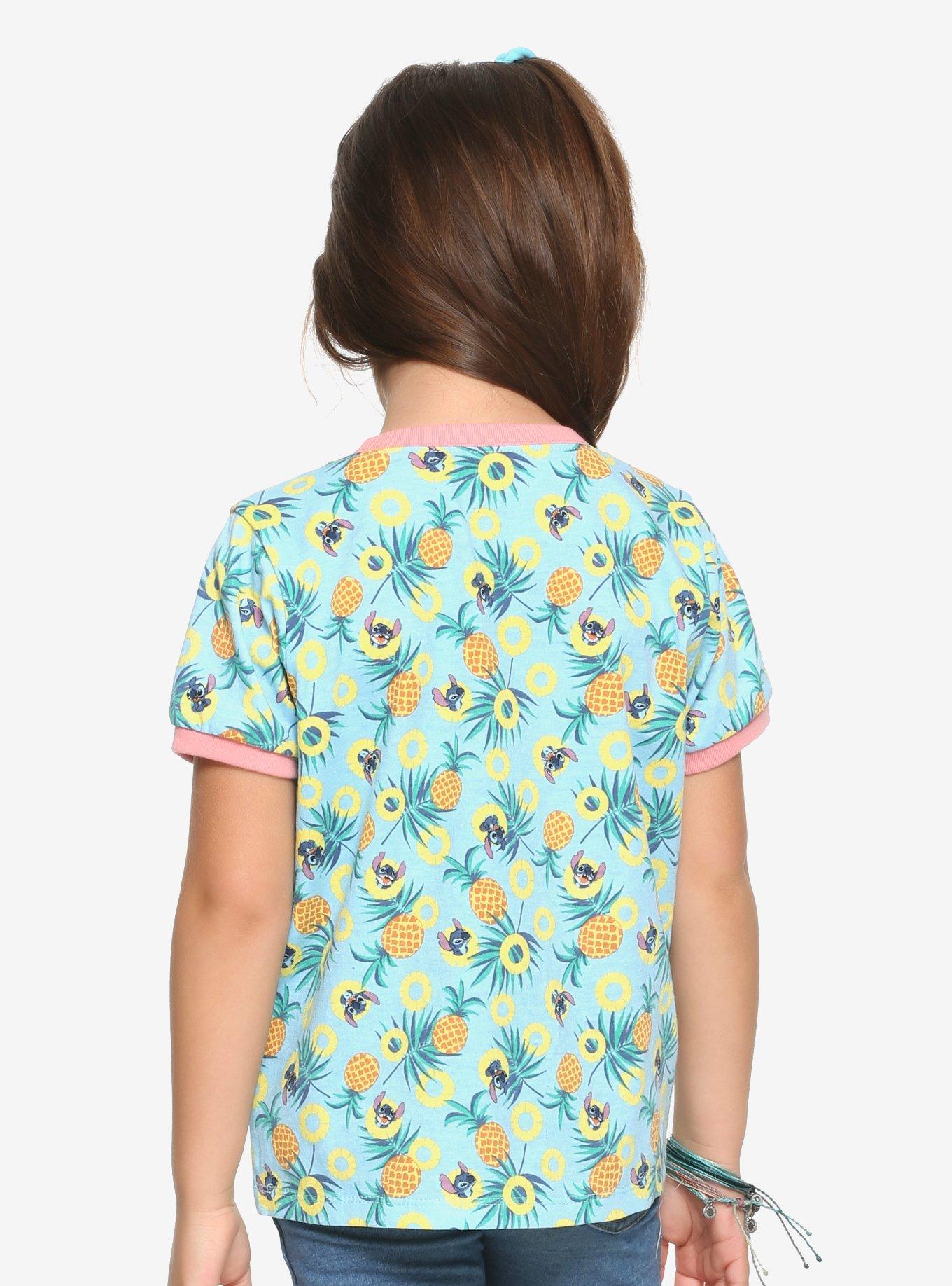 Disney Lilo & Stitch Pineapple Toddler Ringer T-Shirt - BoxLunch Exclusive, , alternate