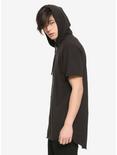 Black Hooded T-Shirt, , alternate