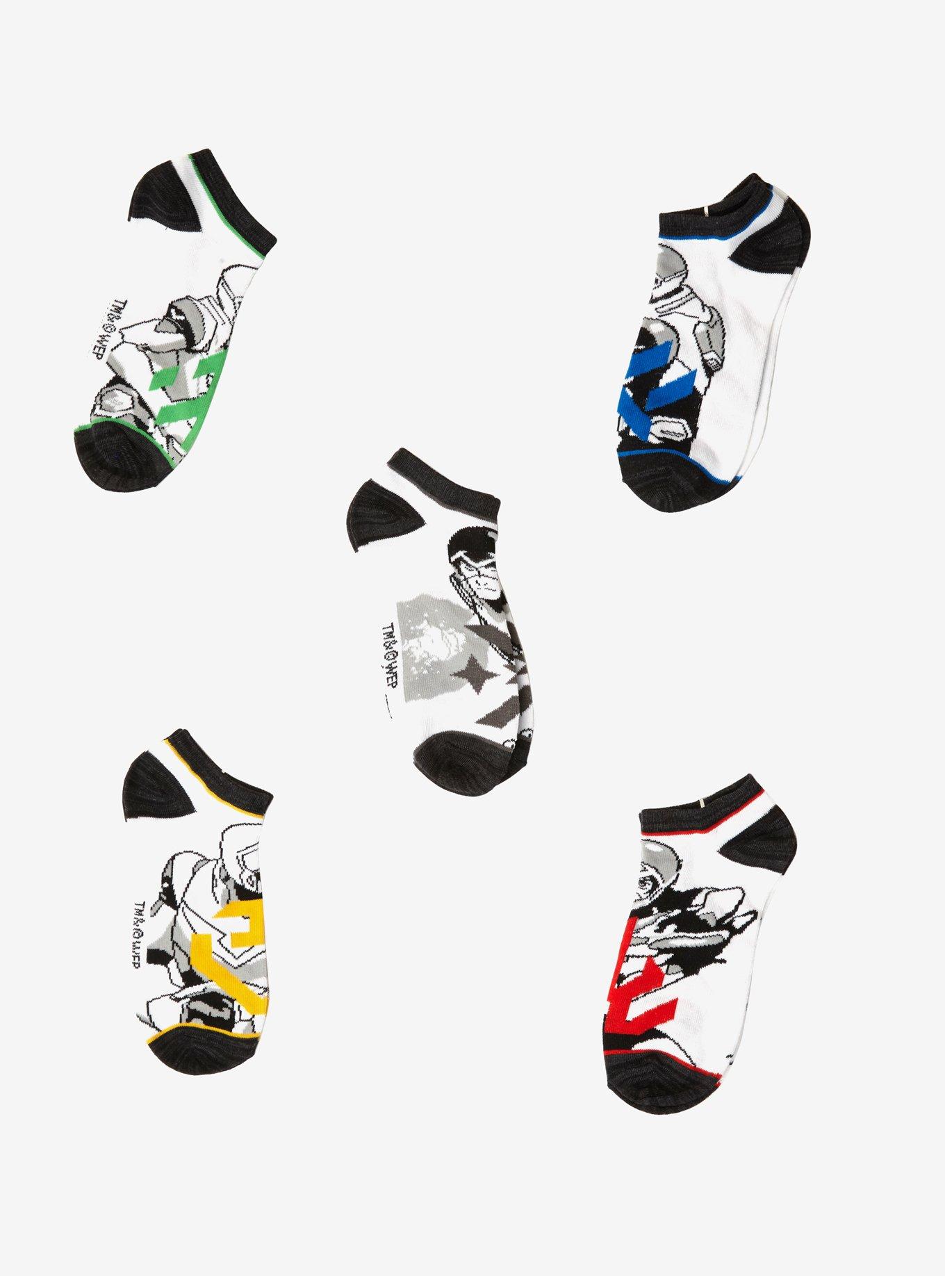 Voltron: Legendary Defender Character No-Show Socks 5 Pair, , alternate