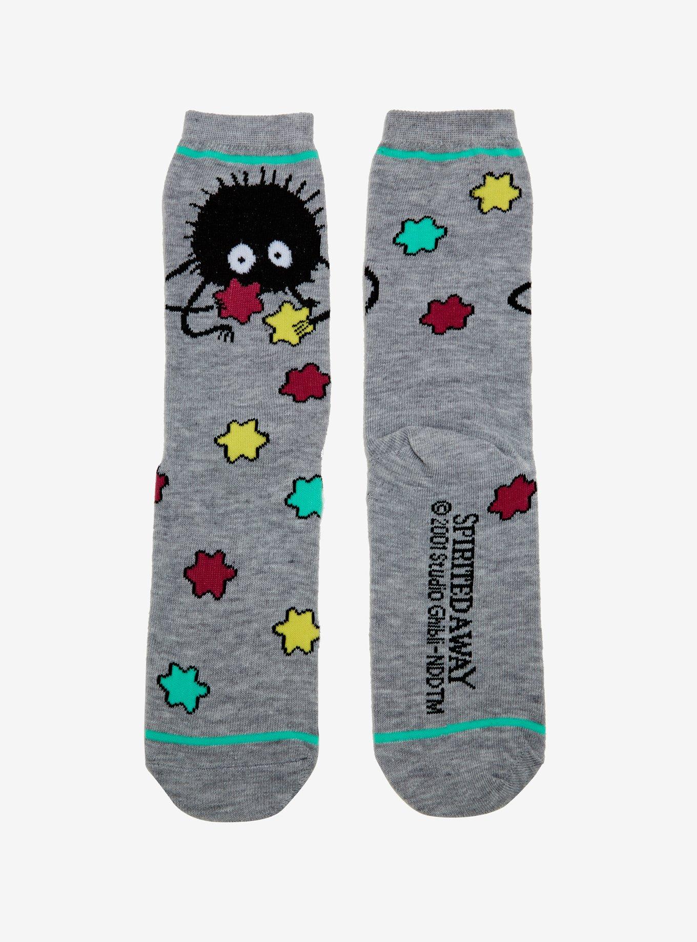 Studio Ghibli Spirited Away Soot Sprite & Konpeito Crew Socks, , alternate