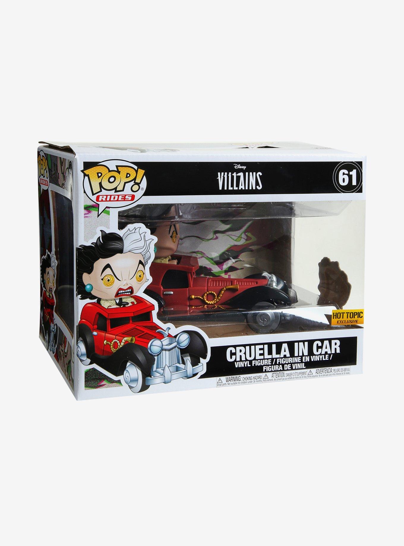 Funko Disney Villains Pop! Rides Cruella In Car Vinyl Figure Hot Topic Exclusive, , alternate